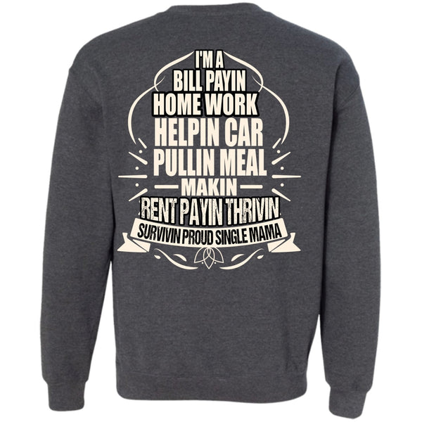 Survivin Proud Single Mama T Shirt, I Love Mom Sweatshirt