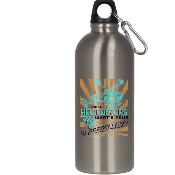 I Make Helicopters Fly 20 oz Stainless Steel Bottle,Awesome Pilots Outdoor Sports Water Bottle