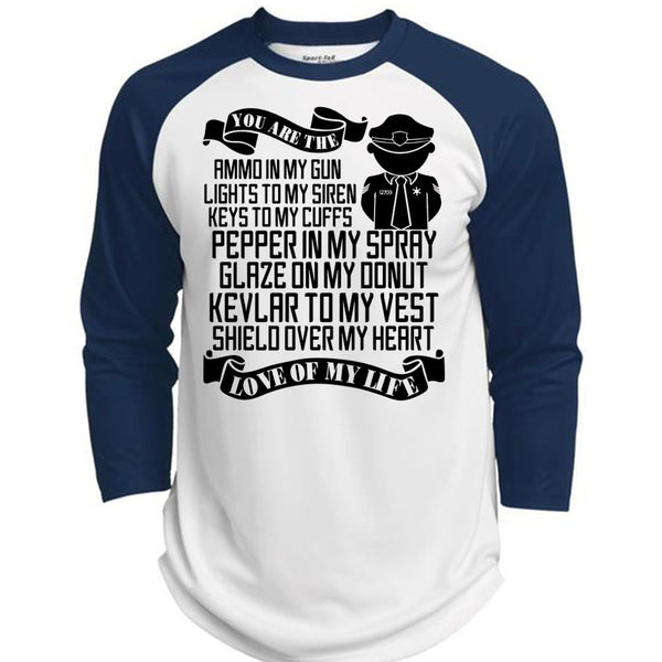 You Are The Ammo In My Gun T Shirt, I Love Police T Shirt, Awesome T-Shirts  (Polyester Game Baseball Jersey)
