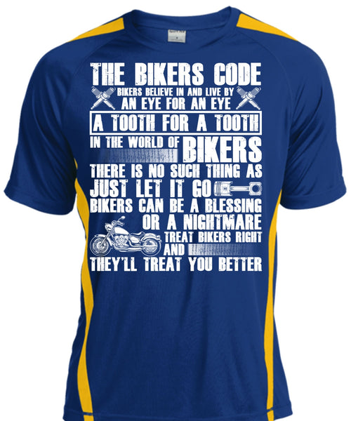 The Bikers Code T Shirt, World Of Biker T Shirt, Cool Shirt