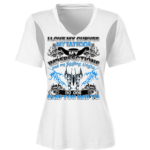 I Love My Curves My Tattoos T Shirt, I Love Tattooed T Shirt, Awesome T-Shirts