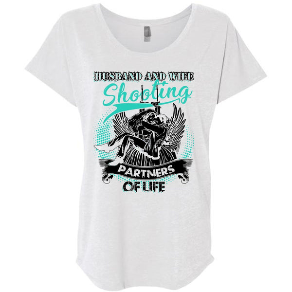 Husband And Wife Shooting Partners Of Life T Shirt, I Love Husband T Shirt, Awesome T-Shirts