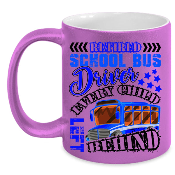 Cool Retirement Coffee Mug, Retired School Bus Driver Accent Mug