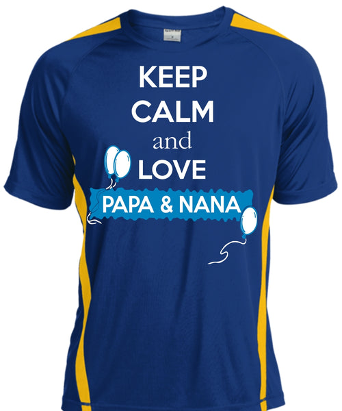 Keep Calm And Love Papa And Nana T Shirt, Father's Day T Shirt