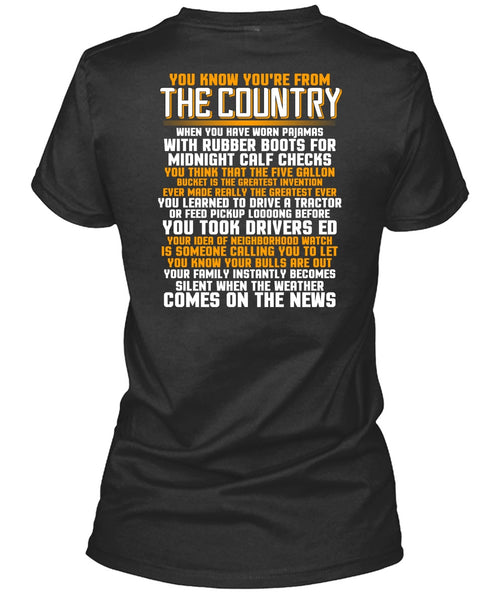 You're From The Country T Shirt, Being A Veteran T Shirt