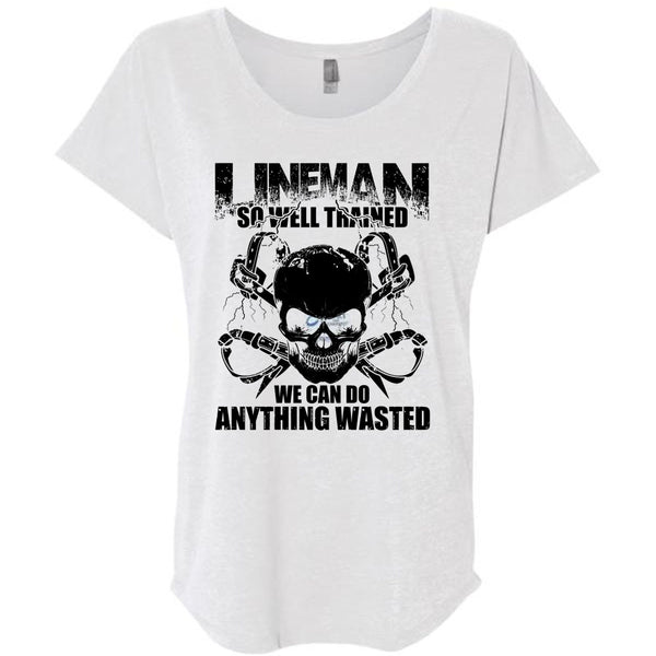 Lineman So Well Trained T Shirt, I Love Lineman T Shirt, Awesome T-Shirts