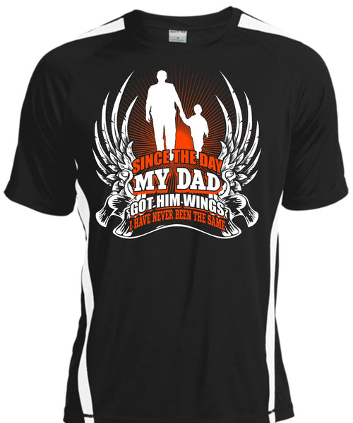 A black t-shirt with the shopify logo