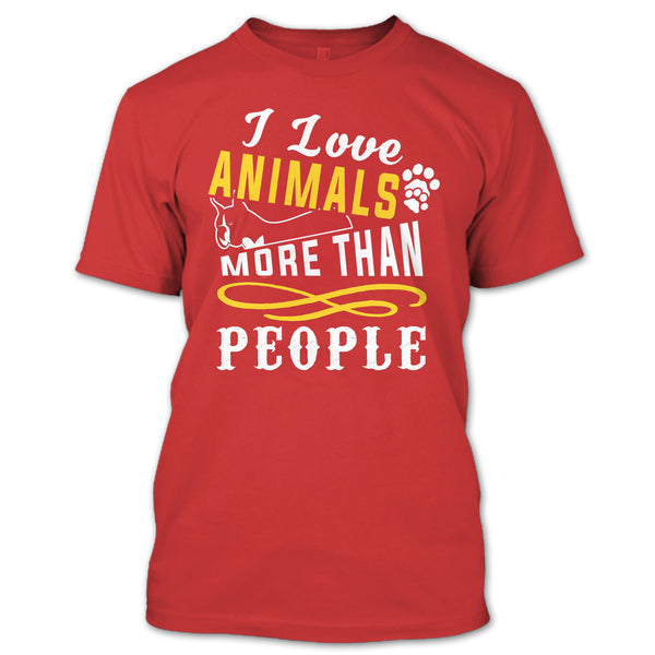 I Love Animals More Than People T Shirt, Cutest Dog In The World T Shirt