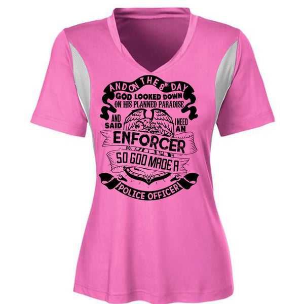God Made A Police Officer T Shirt, I Love Police T Shirt, Awesome T-Shirts