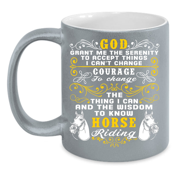 Horse Riding Coffee Mug, Funny Gift For Equestrian Coffee Cup