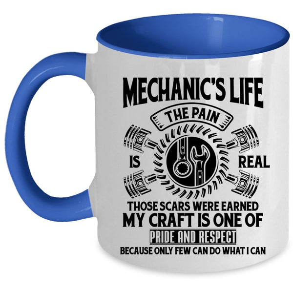 Awesome Mechanics Coffee Mug, Mechanic's Life Accent Mug