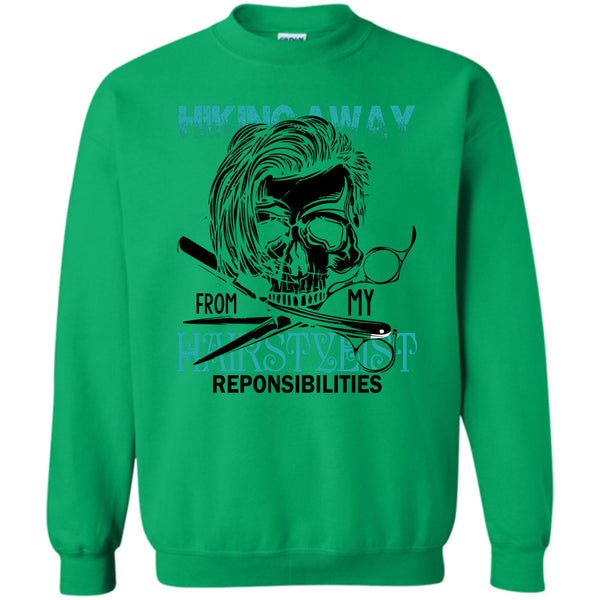 Coolest Hair Stylist T Shirt, Hiking Away Sweatshirt