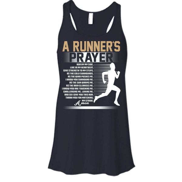 A Runner's Prayer T Shirt, Run By Myside Tank Top