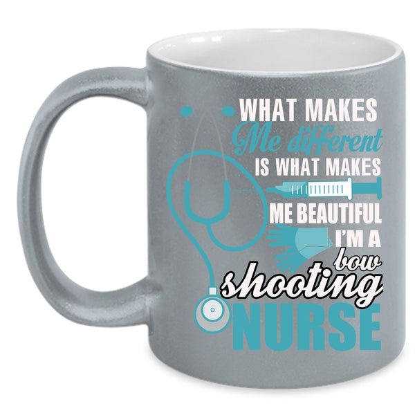 I'm A Bow Shooting Nurse Coffee Mug, Cool Shooting Nurse Coffee Cup