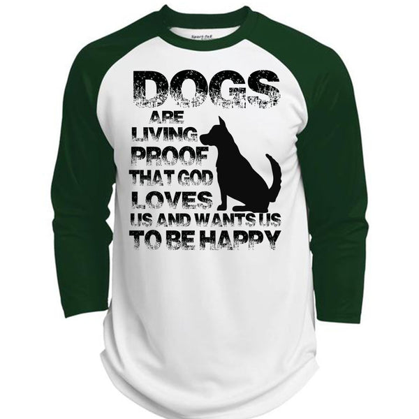 Dogs Are Living Proof T Shirt, My Favorite T Shirt, Awesome T-Shirts  (Polyester Game Baseball Jersey)