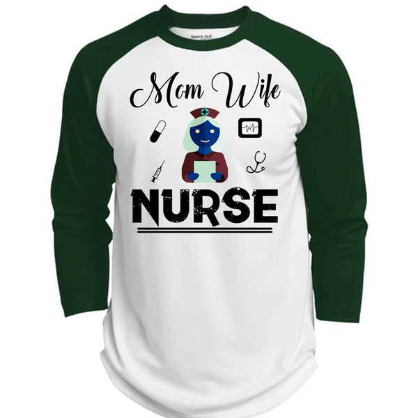 Mom T Shirt, Wife T Shirt, Nurse T Shirt, Mother's Day T Shirt  (Polyester Game Baseball Jersey)