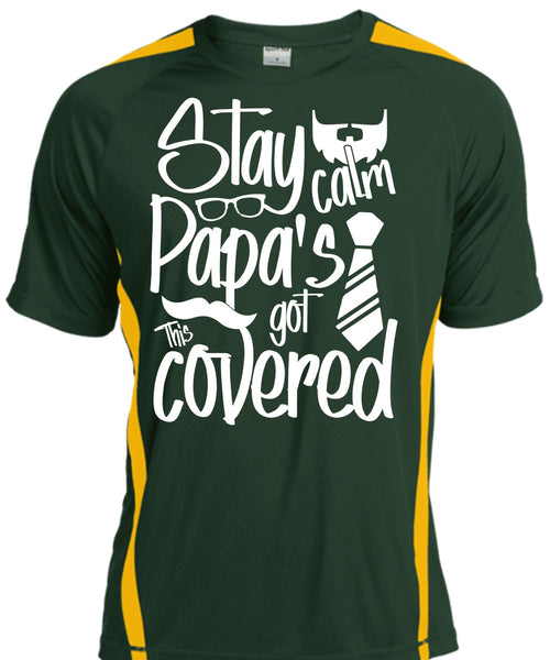 Stay Calm Papa's Got This Covered T Shirt, Being A Papa T Shirt, Cool Shirt
