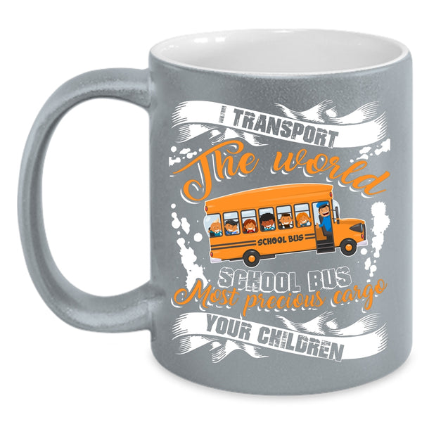 Cool School Bus Coffee Mug, Funny Gift For Bus Driver Coffee Cup