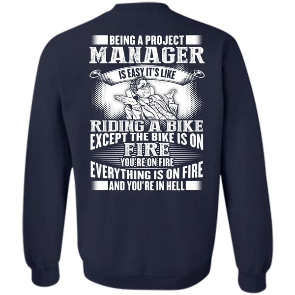 Riding A Bike T Shirt, I Love Manager Sweatshirt