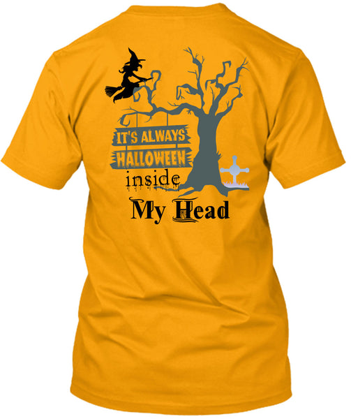 It's Always Halloween Inside My Head T Shirt, Wait For Halloween T Shirt