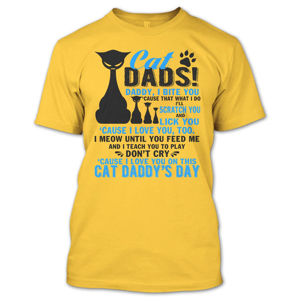 Cat Dads T Shirt, Cat Daddy's Day T Shirt