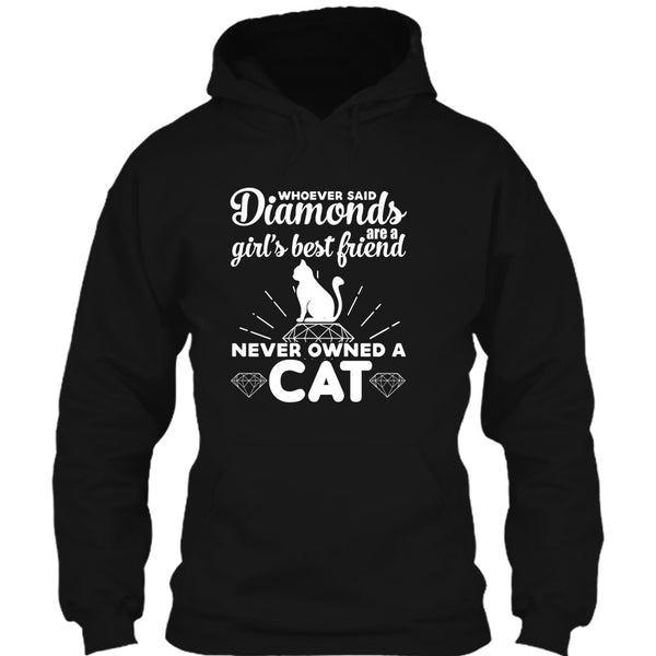 Girl's Best Friend Never Owned A Cat T Shirt, Cute Cat T Shirt