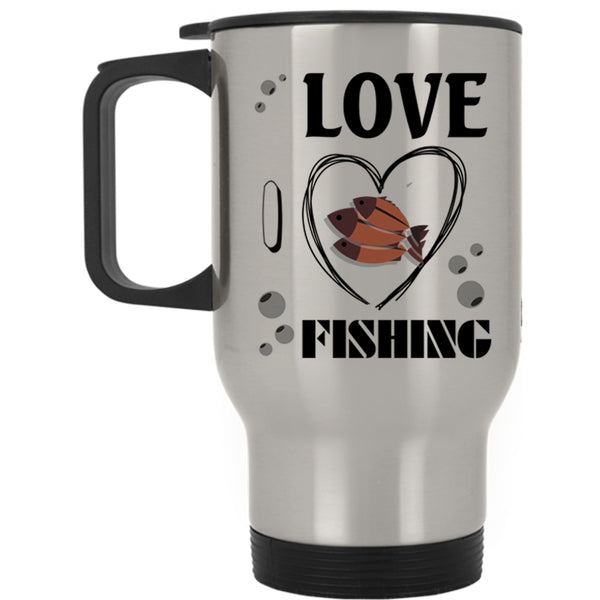 Lovely Gift For Fisher Travel Mug, Love Fishing Mug