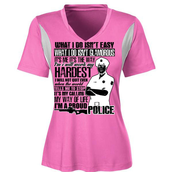 I'm A Proud Police T Shirt, I Love Police T Shirt, Awesome T-Shirts