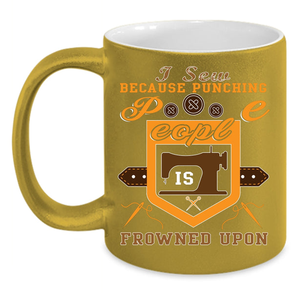 I Sew Coffee Mug, I Love Sewing Coffee Cup