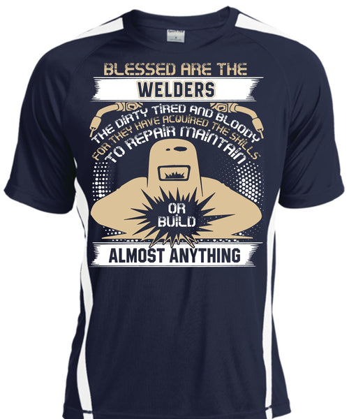 Blessed Are The Welders T Shirt, The Dirty Tired T Shirt, Cool Shirt