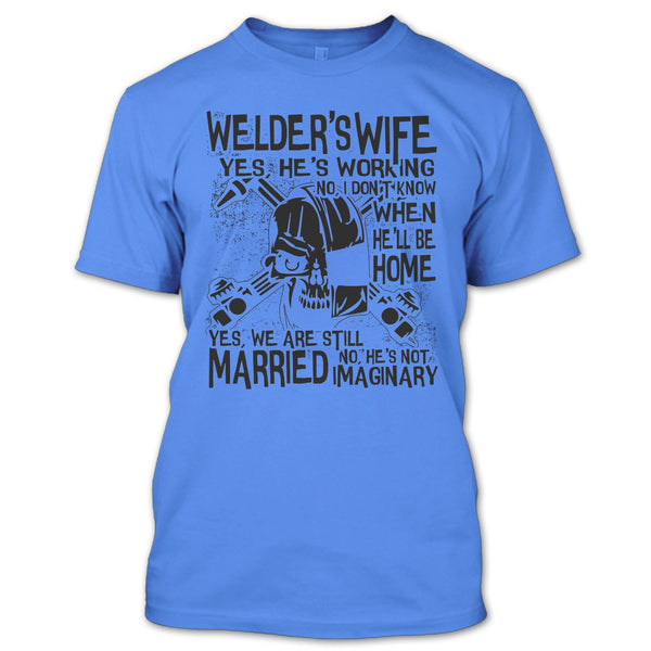 Welder's Wife T Shirt, Coolest Welder's Husband T Shirt
