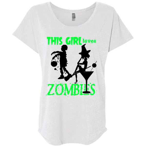 This Girl Loves Zombies T Shirt, Wait For Halloween T Shirt, Awesome T-Shirts