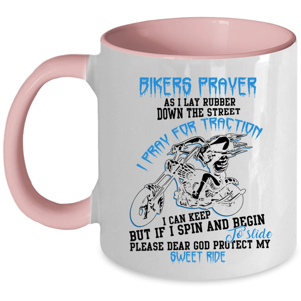Awesome Gift For Bikers Coffee Mug, Bikers Prayer Accent Mug