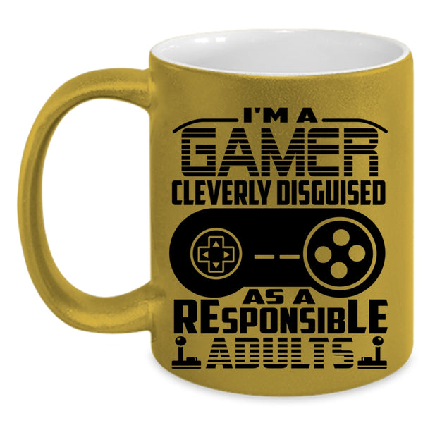 Cool Gift For Gamers Coffee Mug, I'm A Gamer Accent Mug