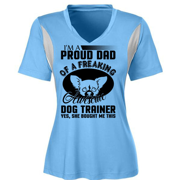 I'm A Proud Dad Of A Freaking Awesome Dog Trainer T Shirt, I Love Trainer T Shirt, Awesome T-Shirts