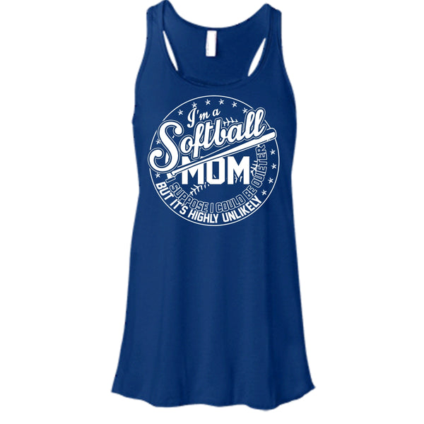 I'm A Softball Mom T Shirt, Coolest Softball Mom Tank Top