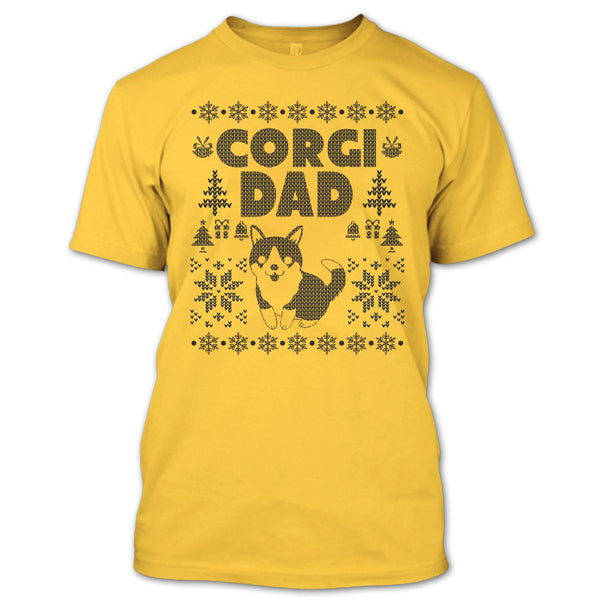 Corgi Dad T Shirt, Gift For Merry Christmas T Shirt