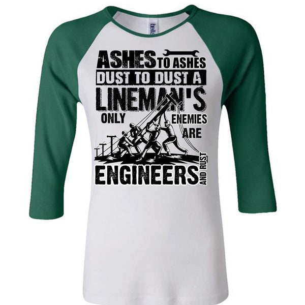 Lineman's Only Enemies T Shirt, I Love Lineman T Shirt, Awesome T-Shirts