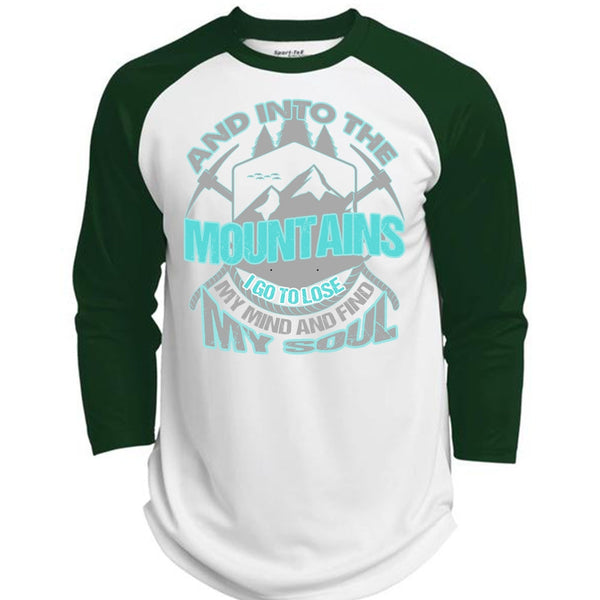 And Into The Mountains T Shirt, I Love Hiking T Shirt, Awesome T-Shirts  (Polyester Game Baseball Jersey)