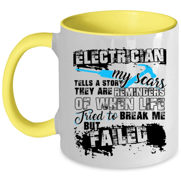 Funny Gift For Electricians Coffee Mug, Electrician Accent Mug