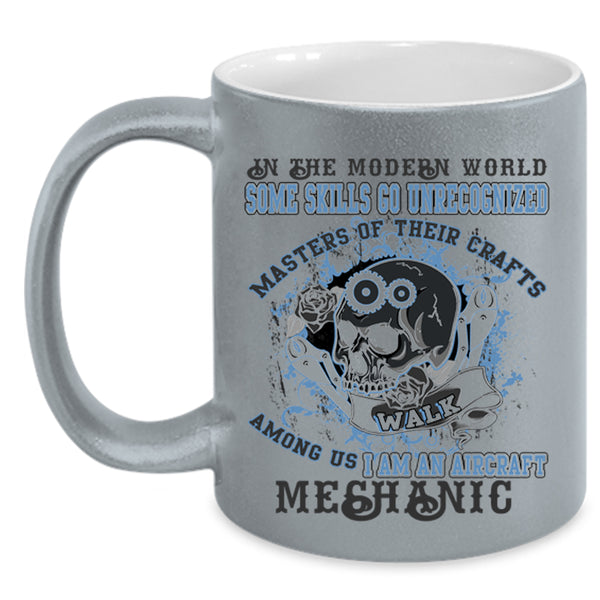 Cool Aircraft Mechanics Coffee Mug, I Am An Aircraft Mechanic Accent Mug