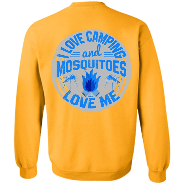 I Love Camping T Shirt, I Love Camping And Mosquitoes Love Me Sweatshirt
