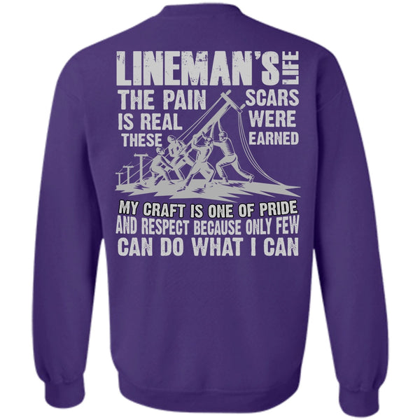 The Pain Is Real T Shirt, I Love Lineman Sweatshirt