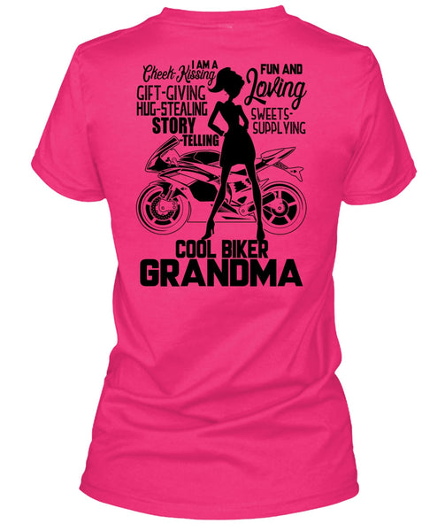 Cool Biker Grandma T Shirt, I Love Biking T Shirt