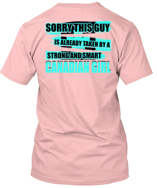 Strong And Smart Canadian Girl T Shirt, I Love Lady T Shirt