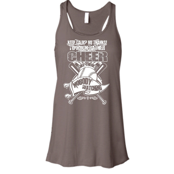 I'd Much Rather Cheer T Shirt, I'm A Baseball Player Tank Top