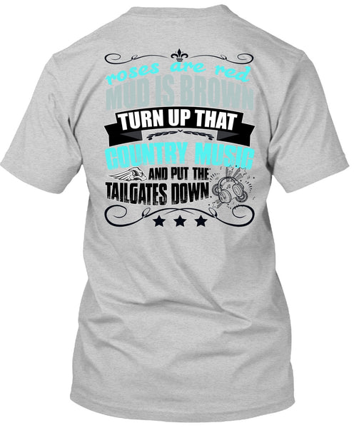 Country Music And Put The Tailgates Down T Shirt, I Love Music T Shirt