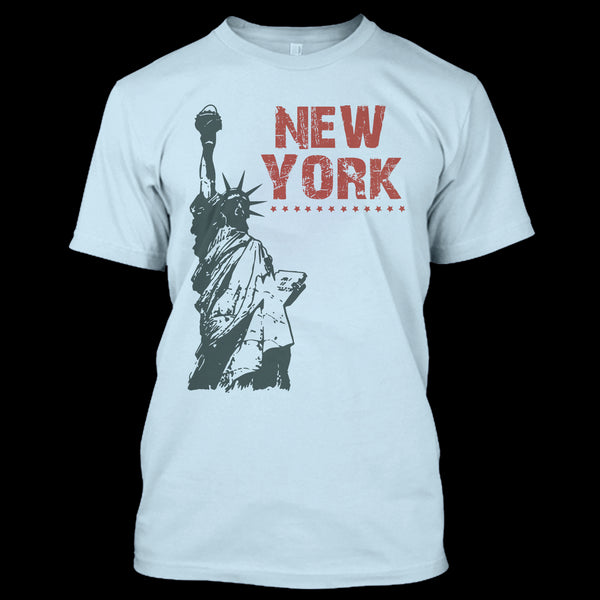 A black t-shirt with the shopify logo