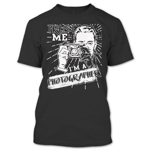 A black t-shirt with the shopify logo
