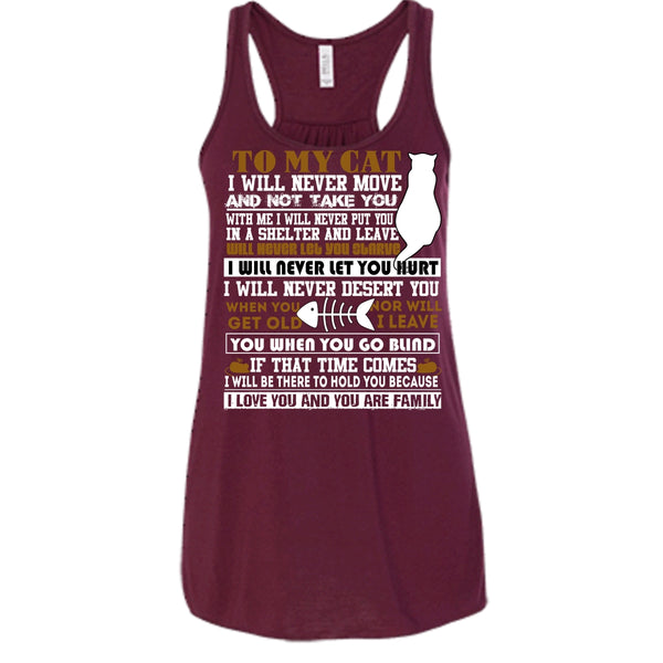 To My Cat T Shirt, I Love You And You Are My Family T Shirt, Cool T Shirt